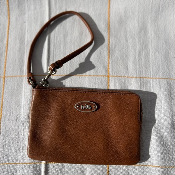 Handbags - 2 for $40 Coach Brown Leather Wristlet